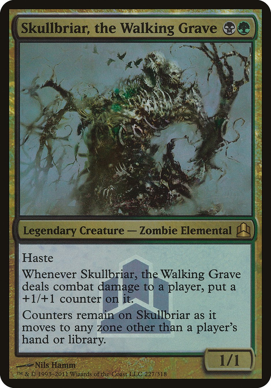 Skullbriar, the Walking Grave (Launch) (Oversized) [Commander 2011 Oversized] - Magic: The Gathering - Card Brawlers | Quebec | Canada |