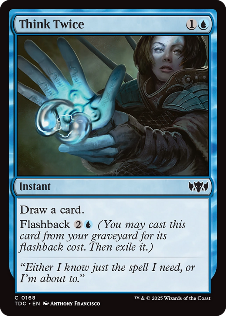 Think Twice [Tarkir: Dragonstorm Commander] - Magic: The Gathering - Card Brawlers | Quebec | Canada |