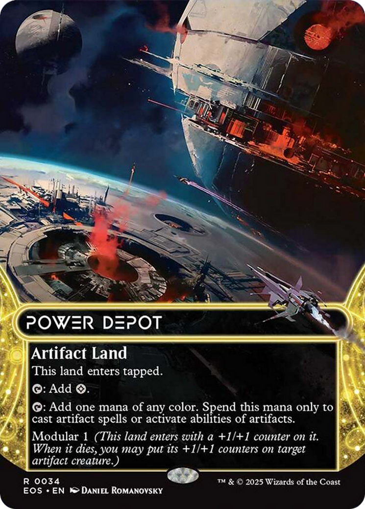 Power Depot (0034) (Borderless) [Edge of Eternities: Stellar Sights] - Magic: The Gathering - Card Brawlers | Quebec | Canada |