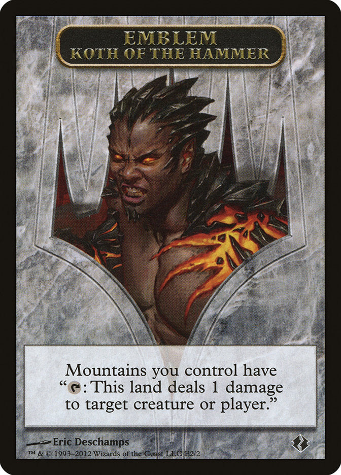 Koth of the Hammer Emblem [Duel Decks: Venser vs. Koth Tokens] - Magic: The Gathering - Card Brawlers | Quebec | Canada |