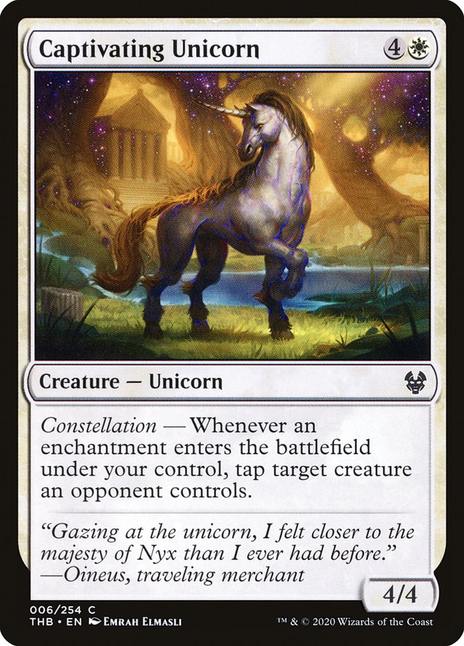Captivating Unicorn [Theros Beyond Death] - Magic: The Gathering - Card Brawlers | Quebec | Canada |