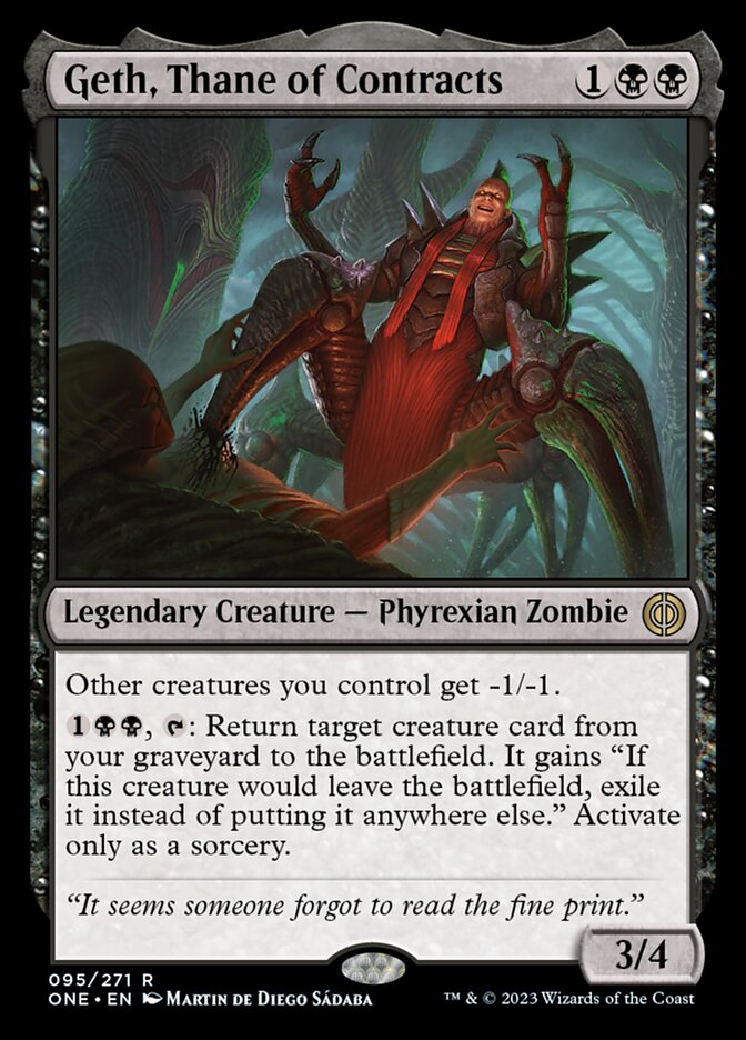 Geth, Thane of Contracts [Phyrexia: All Will Be One] - Magic: The Gathering - Card Brawlers | Quebec | Canada |