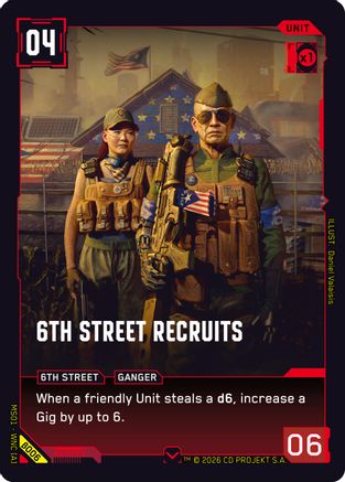 6th Street Recruits (B006) - Welcome to Night City Beta - Card Brawlers
