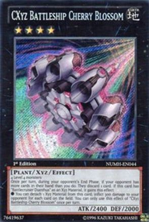 CXyz Battleship Cherry Blossom [NUMH-EN044] Secret Rare - Yu-Gi-Oh! - Card Brawlers | Quebec | Canada |