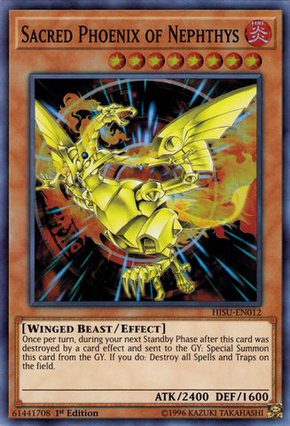 Sacred Phoenix of Nephthys [HISU-EN012] Super Rare - Yu-Gi-Oh! - Card Brawlers | Quebec | Canada |