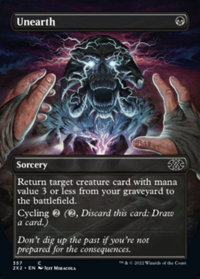 Unearth (Borderless Alternate Art) [Double Masters 2022] - Magic: The Gathering - Card Brawlers | Quebec | Canada |