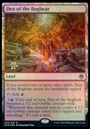 Den of the Bugbear [Dungeons & Dragons: Adventures in the Forgotten Realms Prerelease Promos] - Magic: The Gathering - Card Brawlers | Quebec | Canada |