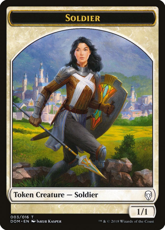 Soldier Token [Dominaria Tokens] - Magic: The Gathering - Card Brawlers | Quebec | Canada |