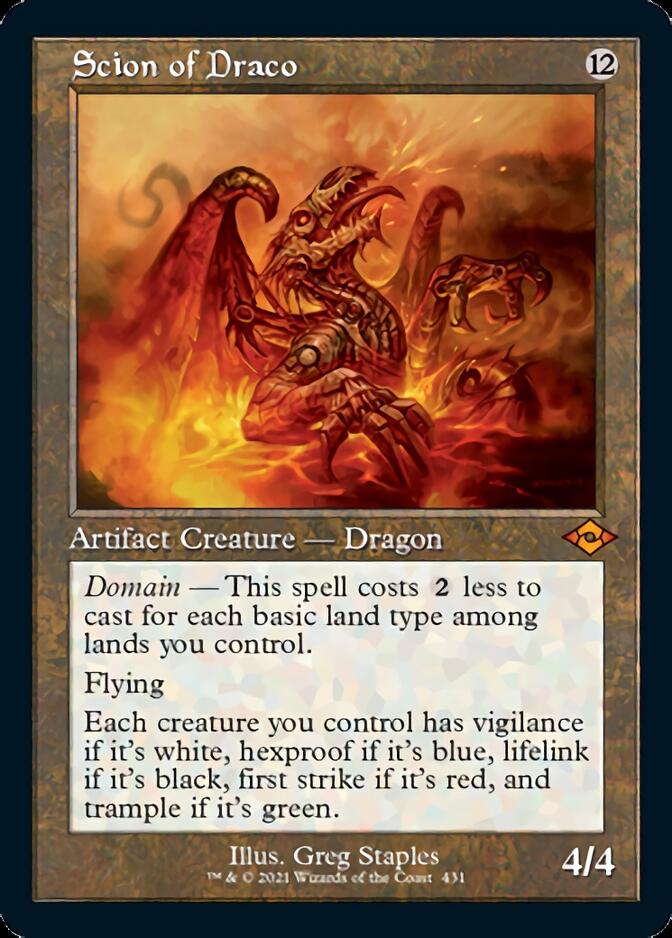 Scion of Draco (Retro Foil Etched) [Modern Horizons 2] - Magic: The Gathering - Card Brawlers | Quebec | Canada |