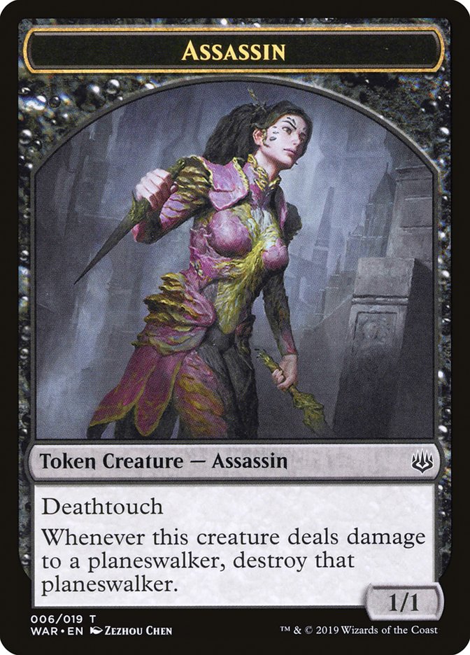 Assassin Token [War of the Spark Tokens] - Magic: The Gathering - Card Brawlers | Quebec | Canada |