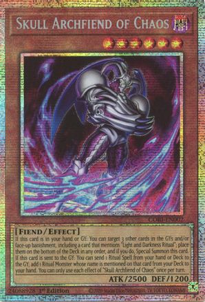 Skull Archfiend of Chaos (Starlight Rare) (CORI-EN002) Starlight Rare - Chaos Origins - Card Brawlers | Quebec | Canada |