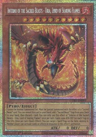 Inferno of the Sacred Beasts - Uria, Lord of Searing Flames (Starlight Rare) (CORI-EN005) Starlight Rare