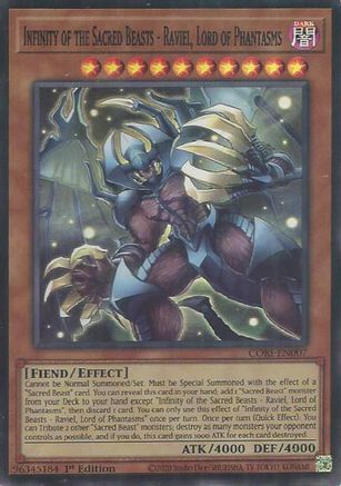 Infinity of the Sacred Beasts - Raviel, Lord of Phantasms (CORI-EN007) Super Rare