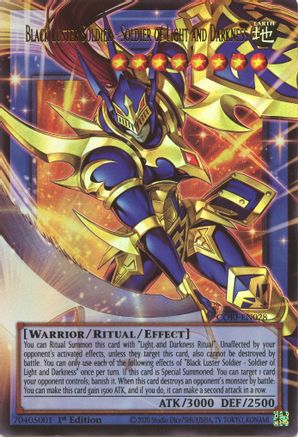 Black Luster Soldier - Soldier of Light and Darkness (Extended Art) (CORI-EN028) Ultra Rare - Chaos Origins - Card Brawlers | Quebec | Canada |