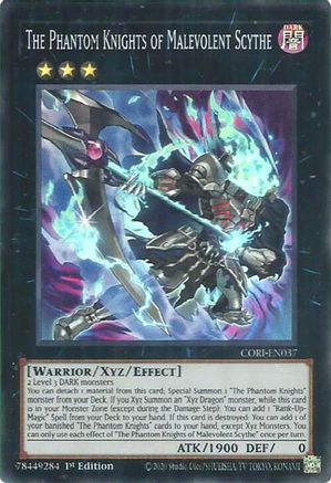 The Phantom Knights of Malevolent Scythe (CORI-EN037) Super Rare