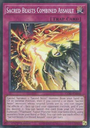 Sacred Beasts Combined Assault (CORI-EN066) Common / Short Print