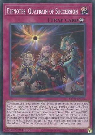 Elfnotes: Quatrain of Succession (CORI-EN072) Common / Short Print