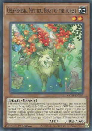 Cerynemesia, Mystical Beast of the Forest (CORI-EN087) Common / Short Print