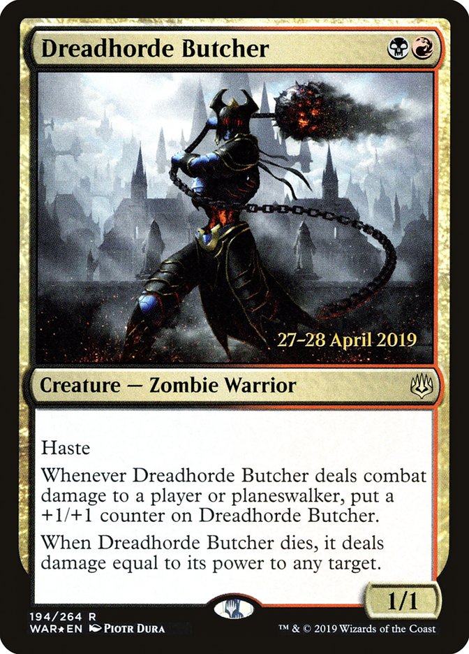 Dreadhorde Butcher [War of the Spark Prerelease Promos] - Magic: The Gathering - Card Brawlers | Quebec | Canada |
