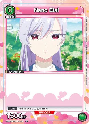 Nano Eiai (047) (Box Topper Foil) (UE21BT/RLY-1-047) - UE21BT The 100 Girlfriends Who Really Really Really Really REALLY Love You Foil