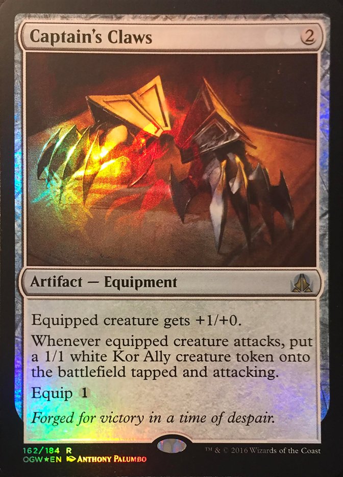 Captain's Claws (Standard Showdown Misprint) [Oath of the Gatewatch Promos] - Magic: The Gathering - Card Brawlers | Quebec | Canada |