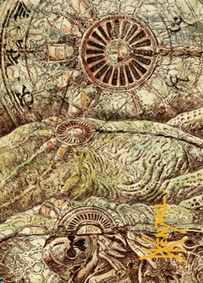 Phyrexian Processor Art Card (Gold-Stamped Signature) [The Brothers' War Art Series] - Magic: The Gathering - Card Brawlers | Quebec | Canada |