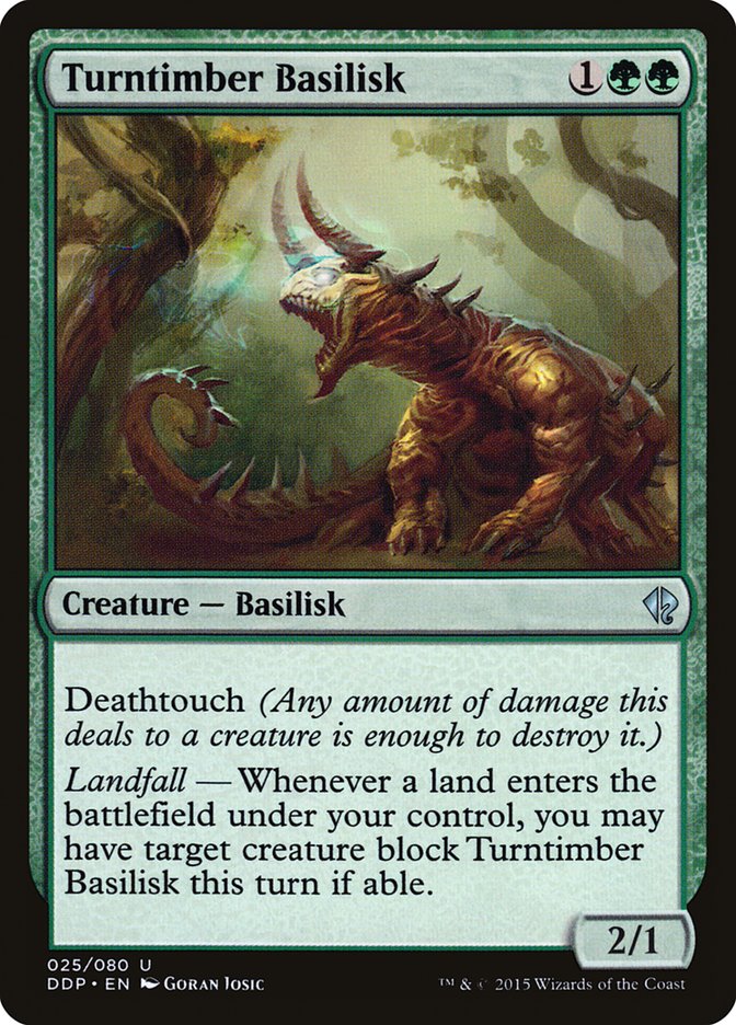 Turntimber Basilisk [Duel Decks: Zendikar vs. Eldrazi] - Magic: The Gathering - Card Brawlers | Quebec | Canada |