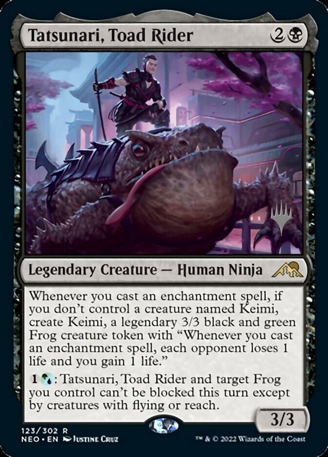 Tatsunari, Toad Rider (Promo Pack) [Kamigawa: Neon Dynasty Promos] - Magic: The Gathering - Card Brawlers | Quebec | Canada |