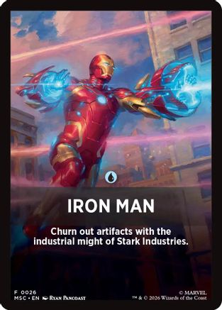Iron Man Theme Card (MSC-026) - Commander: Marvel Super Heroes