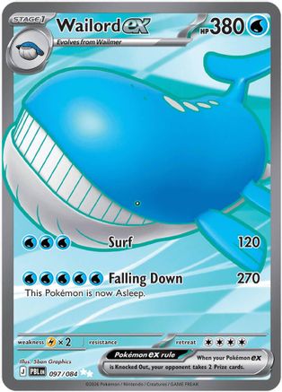 Wailord ex (097/084) - Holofoil [ME05 Pitch Black]