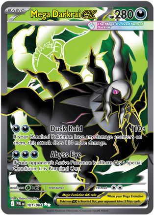 Mega Darkrai ex (101/084) - Holofoil [ME05 Pitch Black]