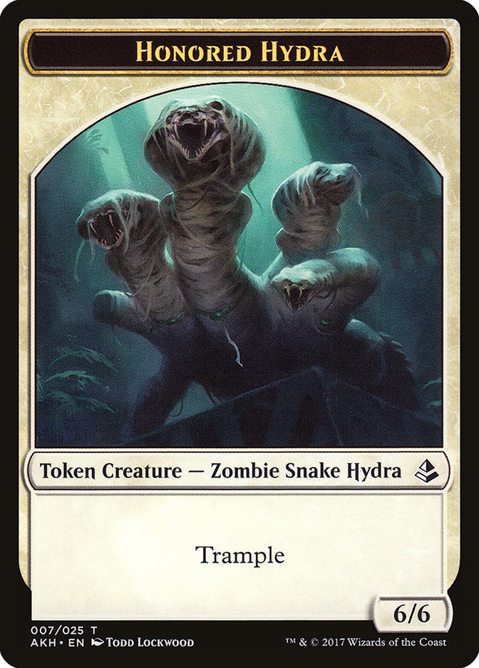 Honored Hydra // Warrior Double-Sided Token [Amonkhet Tokens] - Magic: The Gathering - Card Brawlers | Quebec | Canada |
