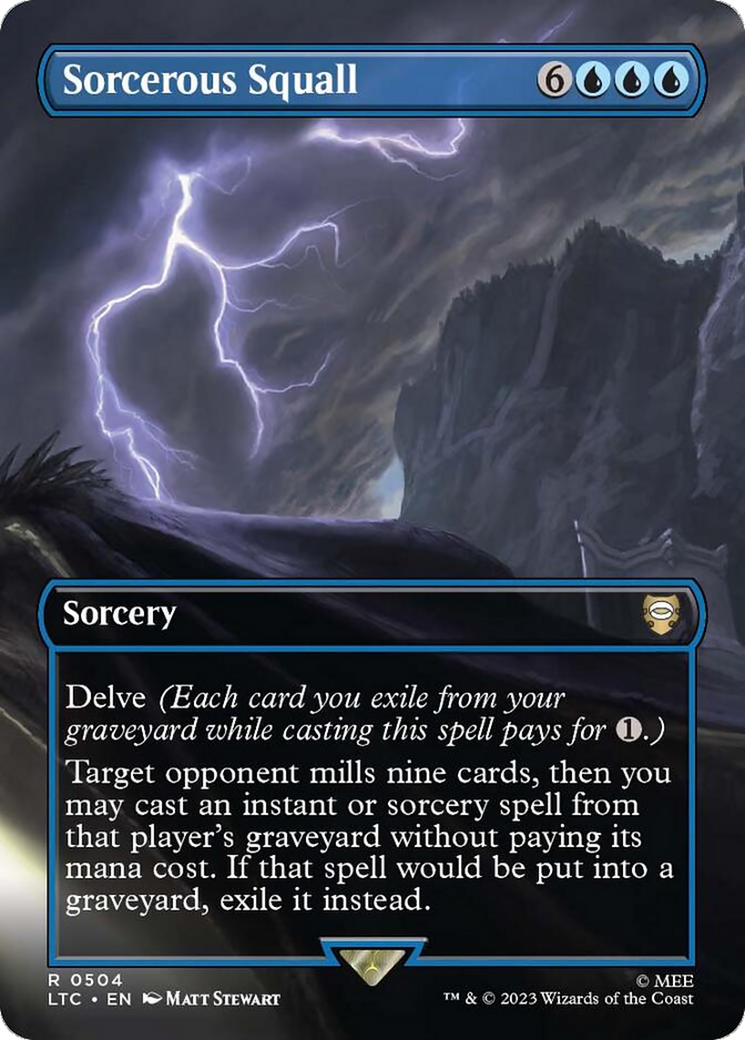 Sorcerous Squall (Borderless) [The Lord of the Rings: Tales of Middle-Earth Commander] - Magic: The Gathering - Card Brawlers | Quebec | Canada |