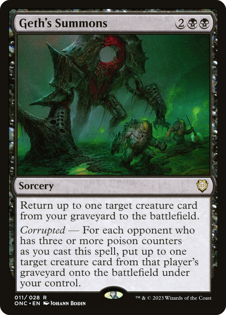Geth's Summons [Phyrexia: All Will Be One Commander] - Magic: The Gathering - Card Brawlers | Quebec | Canada |