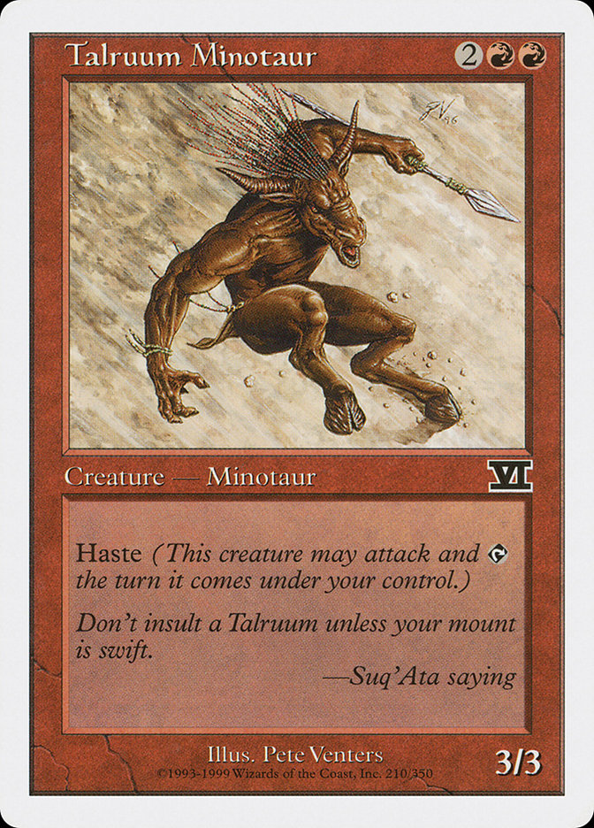 Talruum Minotaur [Classic Sixth Edition] - Magic: The Gathering - Card Brawlers | Quebec | Canada |
