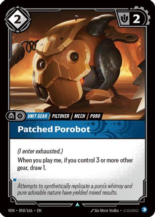 Patched Porobot (058/166) - Vendetta Foil