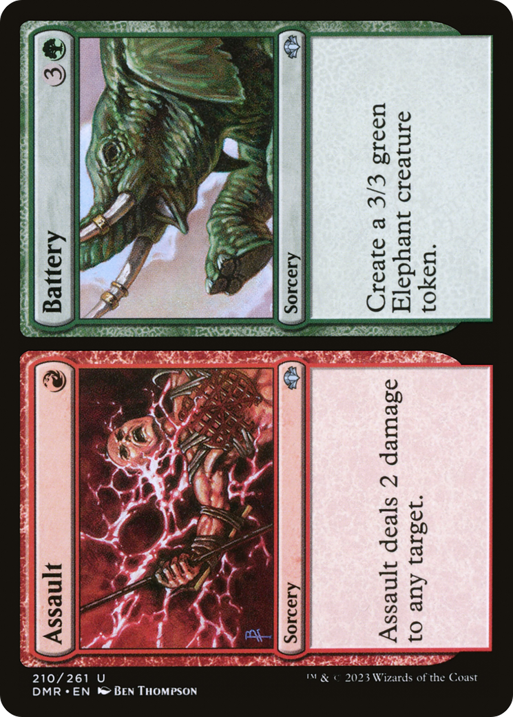 Assault // Battery [Dominaria Remastered] - Magic: The Gathering - Card Brawlers | Quebec | Canada |