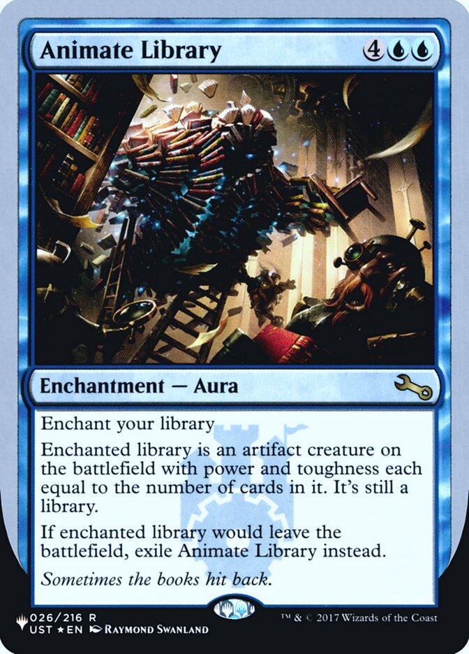 Animate Library (Unfinity Foil Edition) [The List] - Magic: The Gathering - Card Brawlers | Quebec | Canada |
