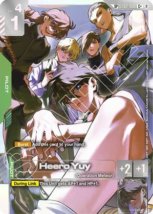 Heero Yuy (C+) (SP) (ST02-010) - Freedom Ascension Holofoil
