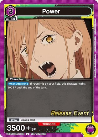 Power (013) (UE22BT/CSM-1-013) - UE22BT CHAINSAW MAN Release Event