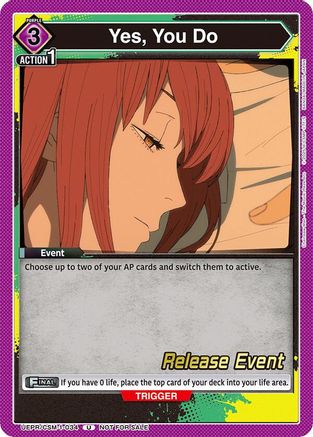 Yes, You Do (UE22BT/CSM-1-034) - UE22BT CHAINSAW MAN Release Event