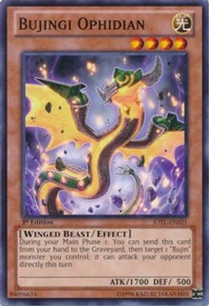 Bujingi Ophidian [JOTL-EN021] Common - Yu-Gi-Oh! - Card Brawlers | Quebec | Canada |