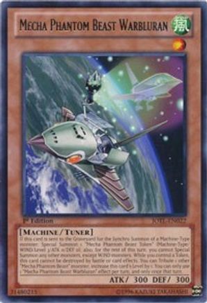 Mecha Phantom Beast Warbluran [JOTL-EN022] Rare - Yu-Gi-Oh! - Card Brawlers | Quebec | Canada |