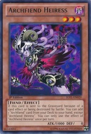 Archfiend Heiress [JOTL-EN029] Rare