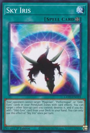 Sky Iris (LAVD-ENO19) - Legendary Arc-V Decks 1st Edition
