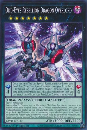 Odd-Eyes Rebellion Dragon Overlord (LAVD-ENO30) - Legendary Arc-V Decks 1st Edition