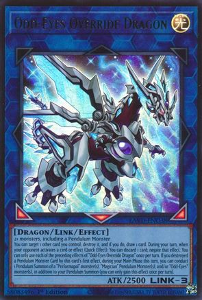 Odd-Eyes Override Dragon (LAVD-ENO38) - Legendary Arc-V Decks 1st Edition
