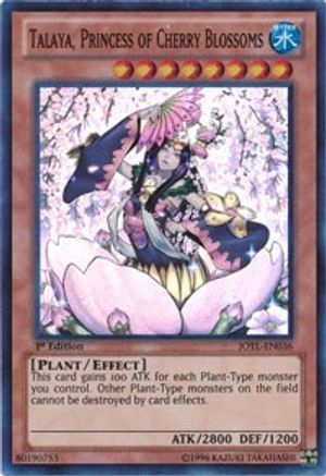Talaya, Princess of Cherry Blossoms [JOTL-EN036] Super Rare - Yu-Gi-Oh! - Card Brawlers | Quebec | Canada |