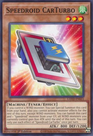 Speedroid CarTurbo (LAVD-ENS11) - Legendary Arc-V Decks 1st Edition