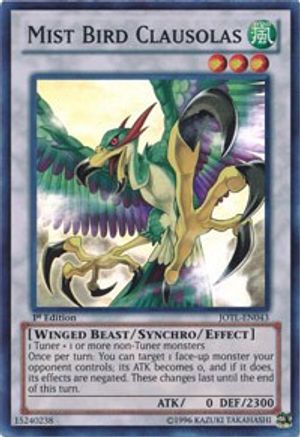Mist Bird Clausolas [JOTL-EN043] Super Rare - Yu-Gi-Oh! - Card Brawlers | Quebec | Canada |